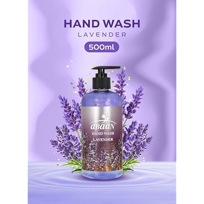 Abaan - HAND WASH COLLECTION, 500ML (PACK OF 1) | LUXURIOUS MOISTURIZING HAND WASH  MULTIPLE FRAGRANCES (500ML, LAVENDER) - Image 3